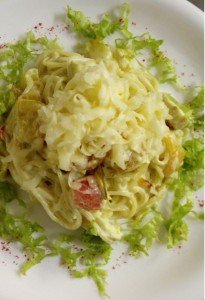 Пасты-Кукурузные спагетти с овощами